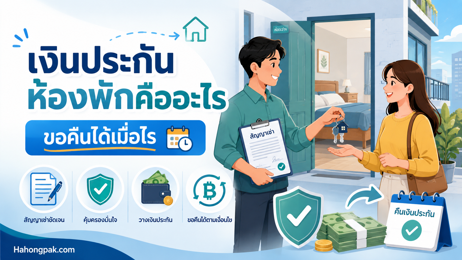 เงินประกันห้องพักคืออะไร และขอคืนได้เมื่อไร อัปเดตปี 2569