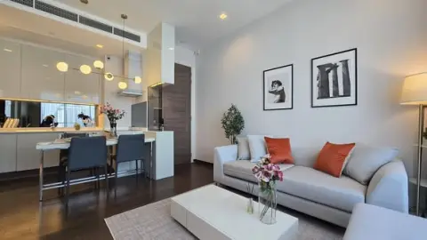ให้เช่า Q Asoke อโศก ใกล้ MRT เพชรบุรี 2 ห้องนอน ราคา 46,000 บาท/เดือน