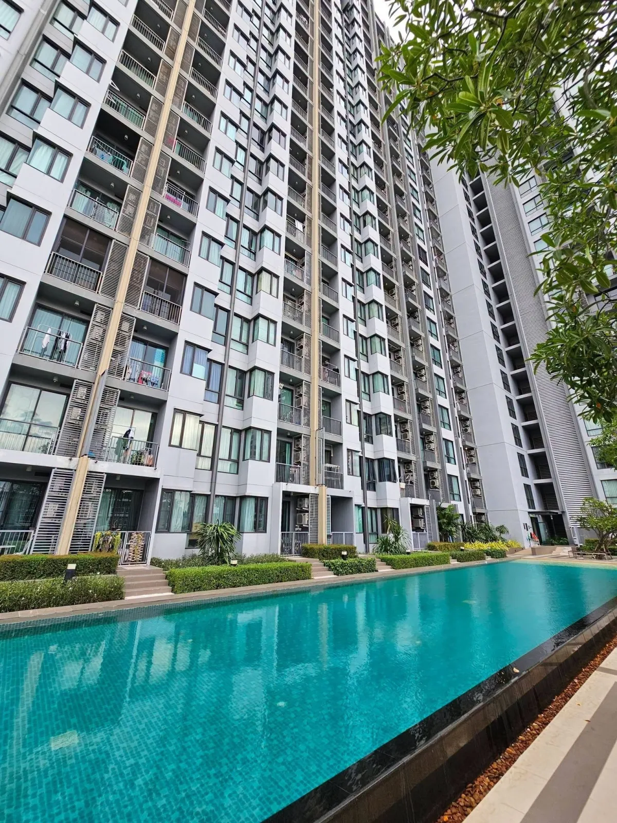 Q House Sukhumvit 79 ใกล้ BTS อ่อนนุช 2 ห้องนอน ชั้น 14 ห้องมุม